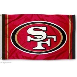 San Francisco 49ers Large Flag 3 X 5 Foot Double Sided